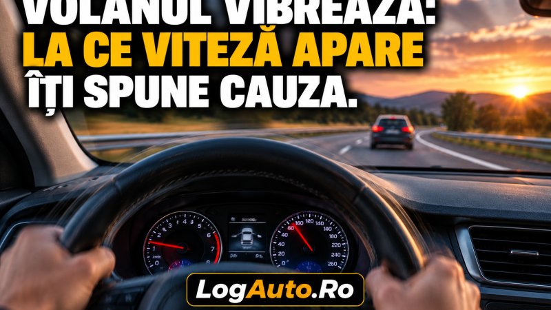 Volanul vibrează: la ce viteză apare îți spune cauza