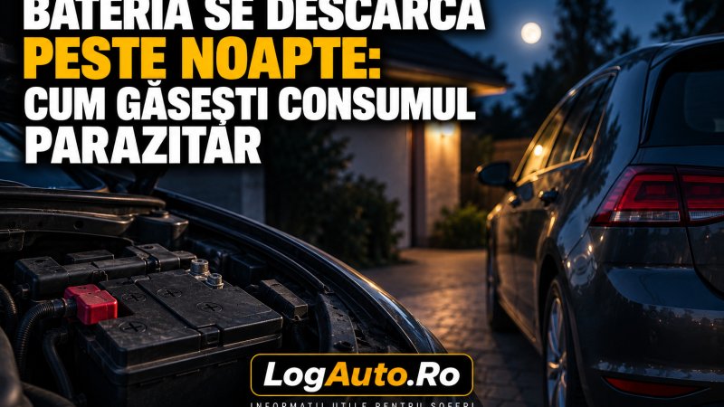 Bateria se descarcă peste noapte: cum găsești consumul parazitar