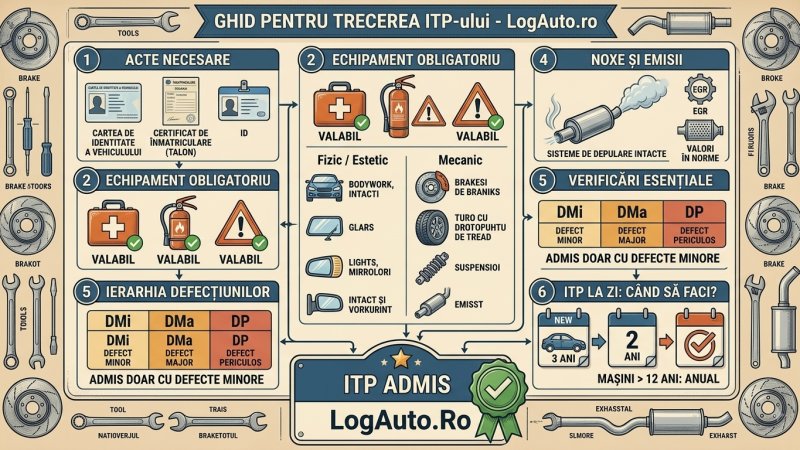 Ce se verifică la ITP și ce acte trebuie