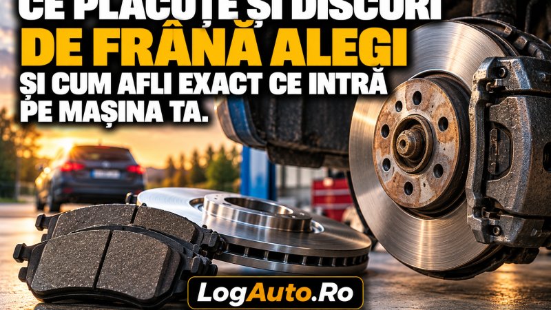 Ce plăcuțe și discuri de frână alegi și cum afli exact ce intră pe mașina ta