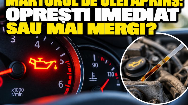 Martorul de ulei aprins: oprești imediat sau mai mergi?