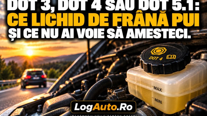 DOT 3, DOT 4 sau DOT 5.1: ce lichid de frână pui și ce nu ai voie să amesteci