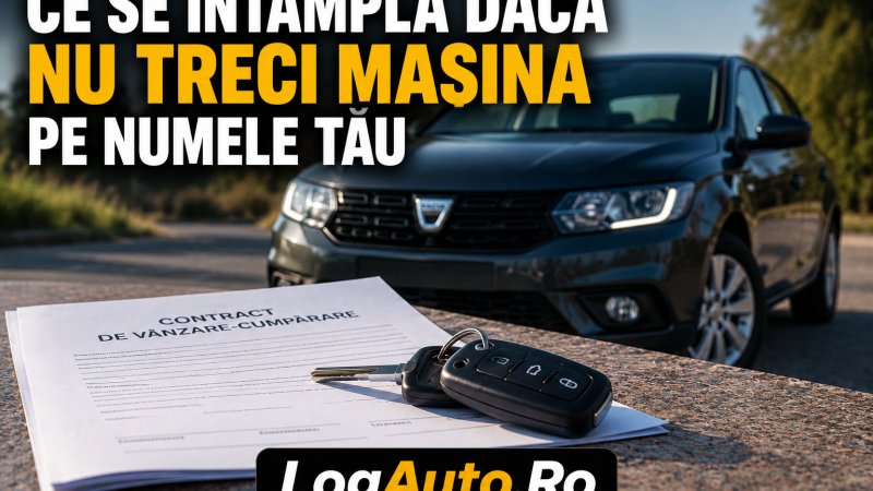 Ce se întâmplă dacă nu treci mașina pe numele tău