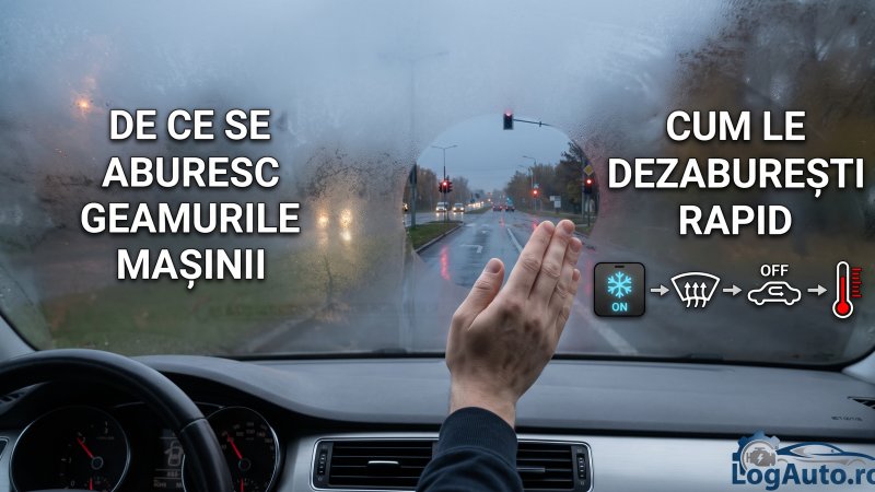 De ce se aburesc geamurile mașinii și cum le dezaburești rapid