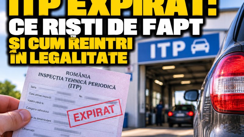 ITP expirat: ce riști de fapt și cum reintri în legalitate