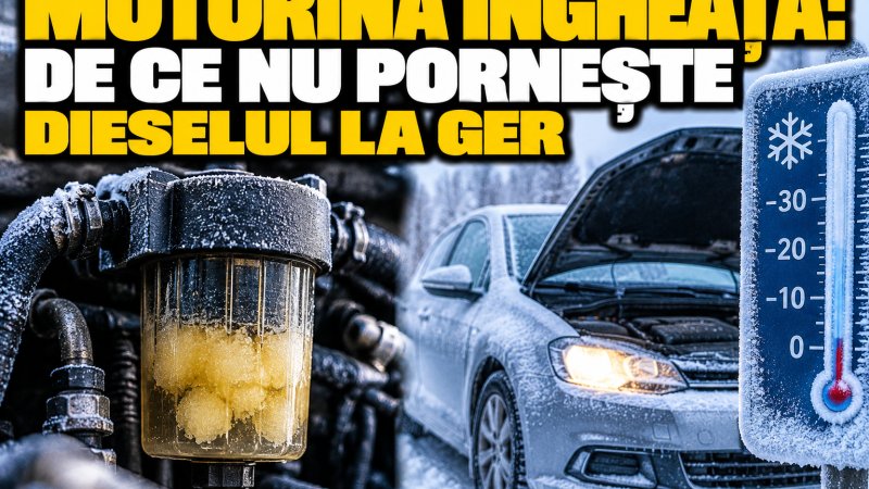 Motorina îngheață: de ce nu pornește dieselul la ger