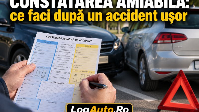 Constatarea amiabilă: ce faci după un accident ușor