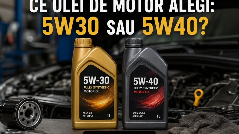 Ce ulei de motor alegi: 5W30 sau 5W40