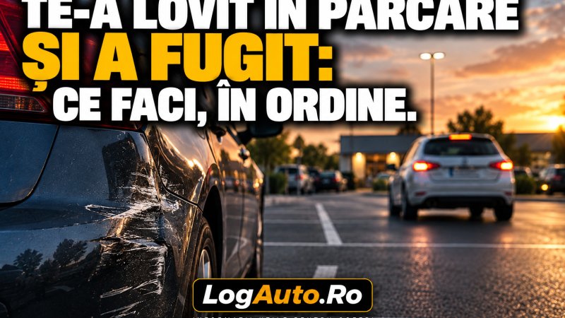 Te-a lovit în parcare și a fugit: ce faci, în ordine
